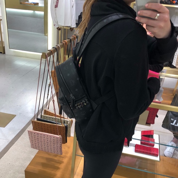 Small Black MCM Backpack